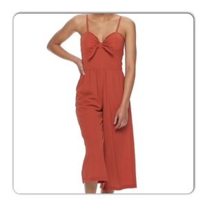 Lily-Rose Tie Front Molded Bust Jumpsuit 7/9